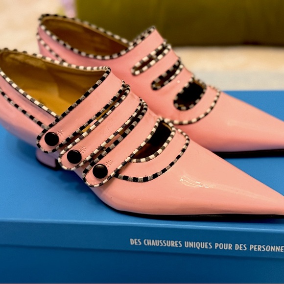 John Fluevog Pink Patent Leather Women's Shoes (NWT) - Picture 6 of 10
